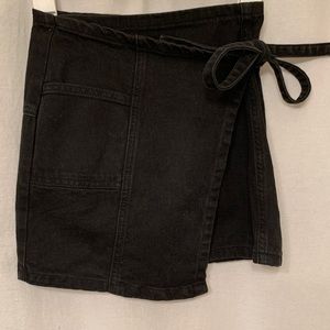 BDG wrap denim skirt